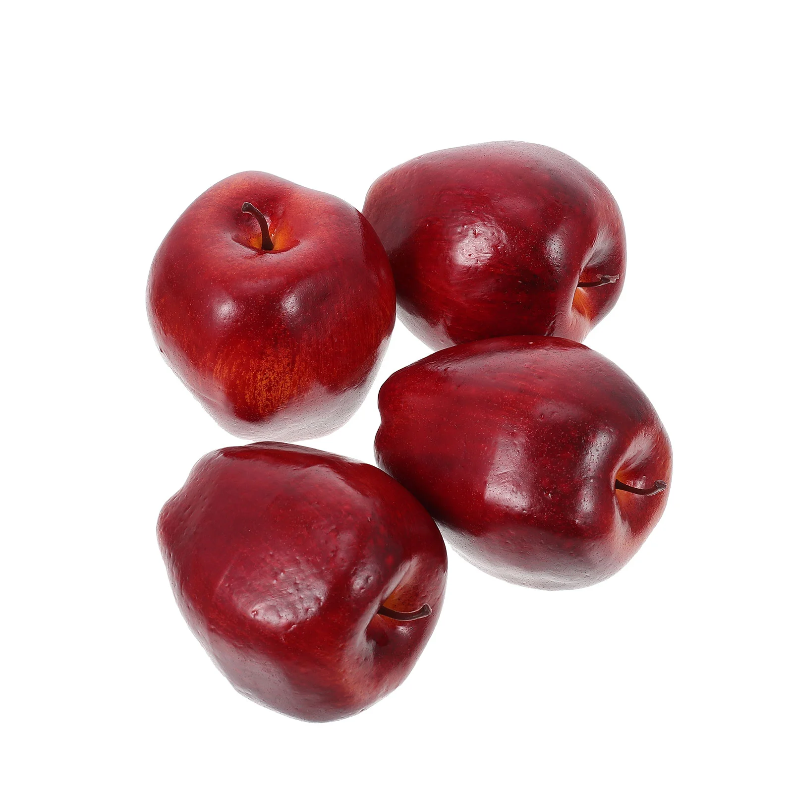 

Foam Red Apples Figurine Fake Apples Model Christmas Apples Showcase Photo Props False Fruits Props (Dark Red 9.5x7.5x7.5cm