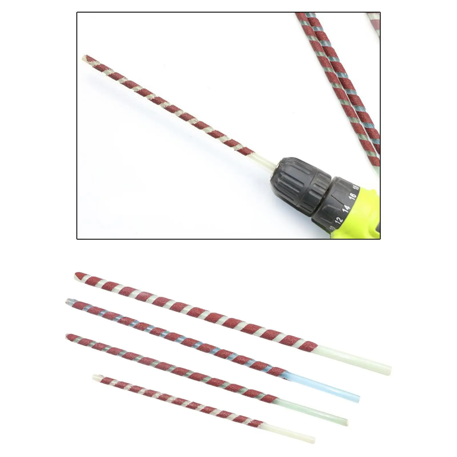 4x DIY Fishing Rod Building Tools 8/9/10/12mm Fishing Rod Grips Boring Tool Convenient EVA Cork Handle Reamer Tool Kit