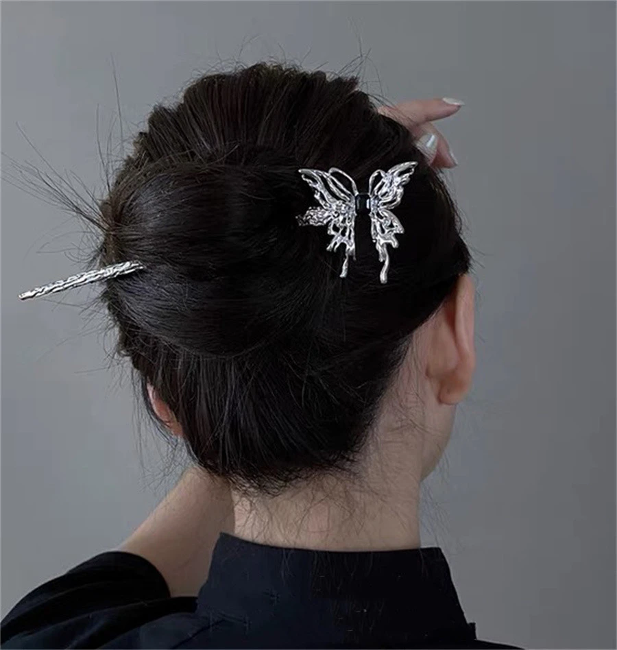 Hair Stick Butterfly Headwear | Hair Bun Stick Women | Hair Bun Maker  Headwear - Fashion - Aliexpress
