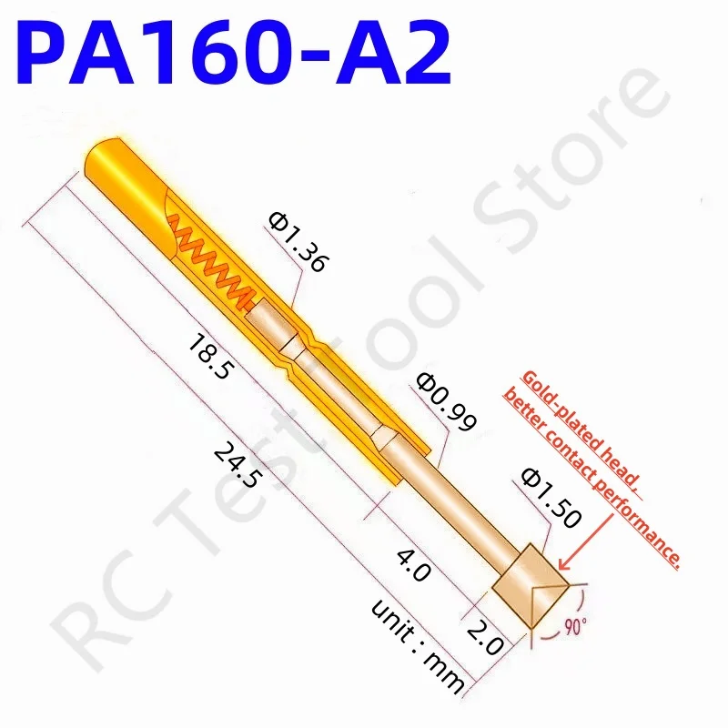 100 шт., диагональ 24,5 мм, диагональ 1,5 мм, диаметр мм