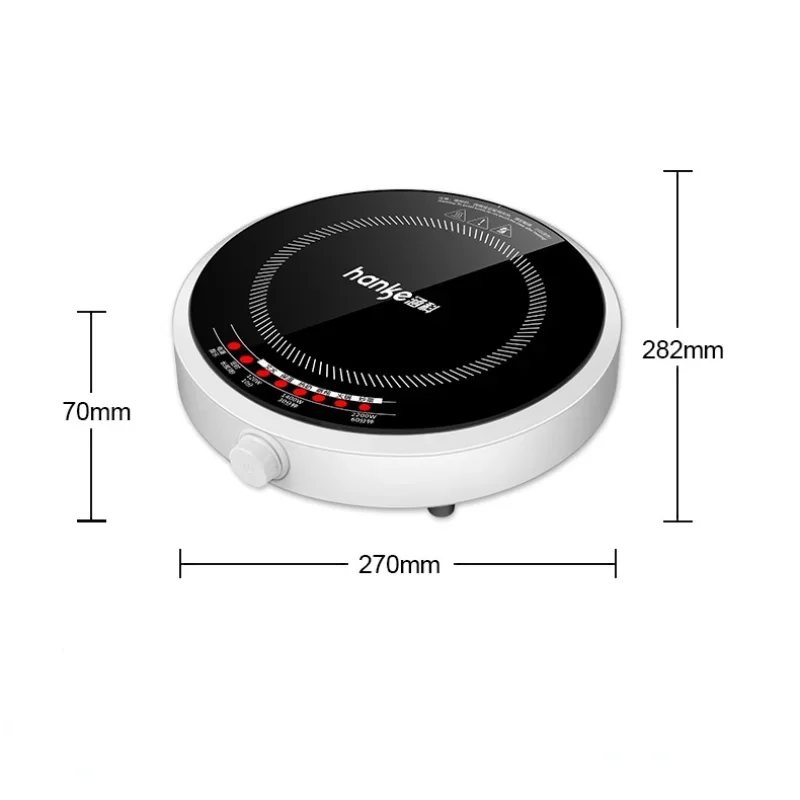220V 2200W Induction Cooker Household Smart Round Small Energy-saving Set Hot Pot Cooking Integrated