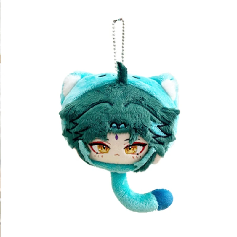 

10cm Game Genshin Impact XIAO Q Version Charm Anime Cute Plush Doll Pillows Bag Accessories Exquisite Kids Halloween Gift