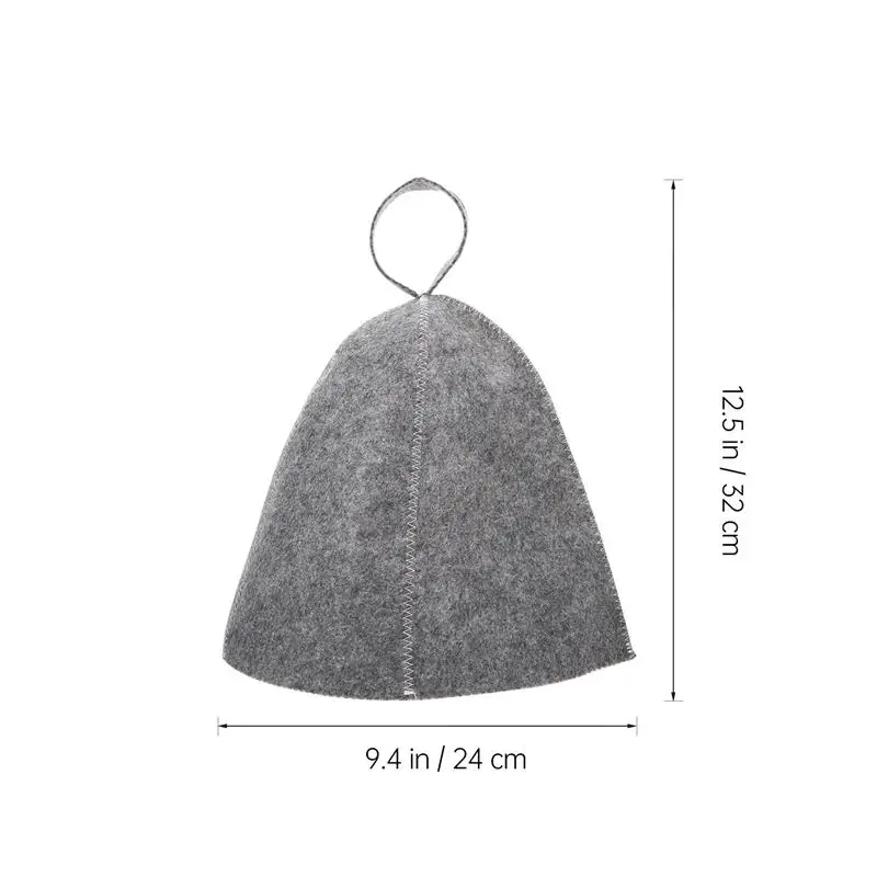 2Pcs Anti Heat Sauna Hat Thicken Wool Felt Shower Cap Hair Turban Quickly Towel Drying Towel Mens Costume Costume Hatsss Sauna