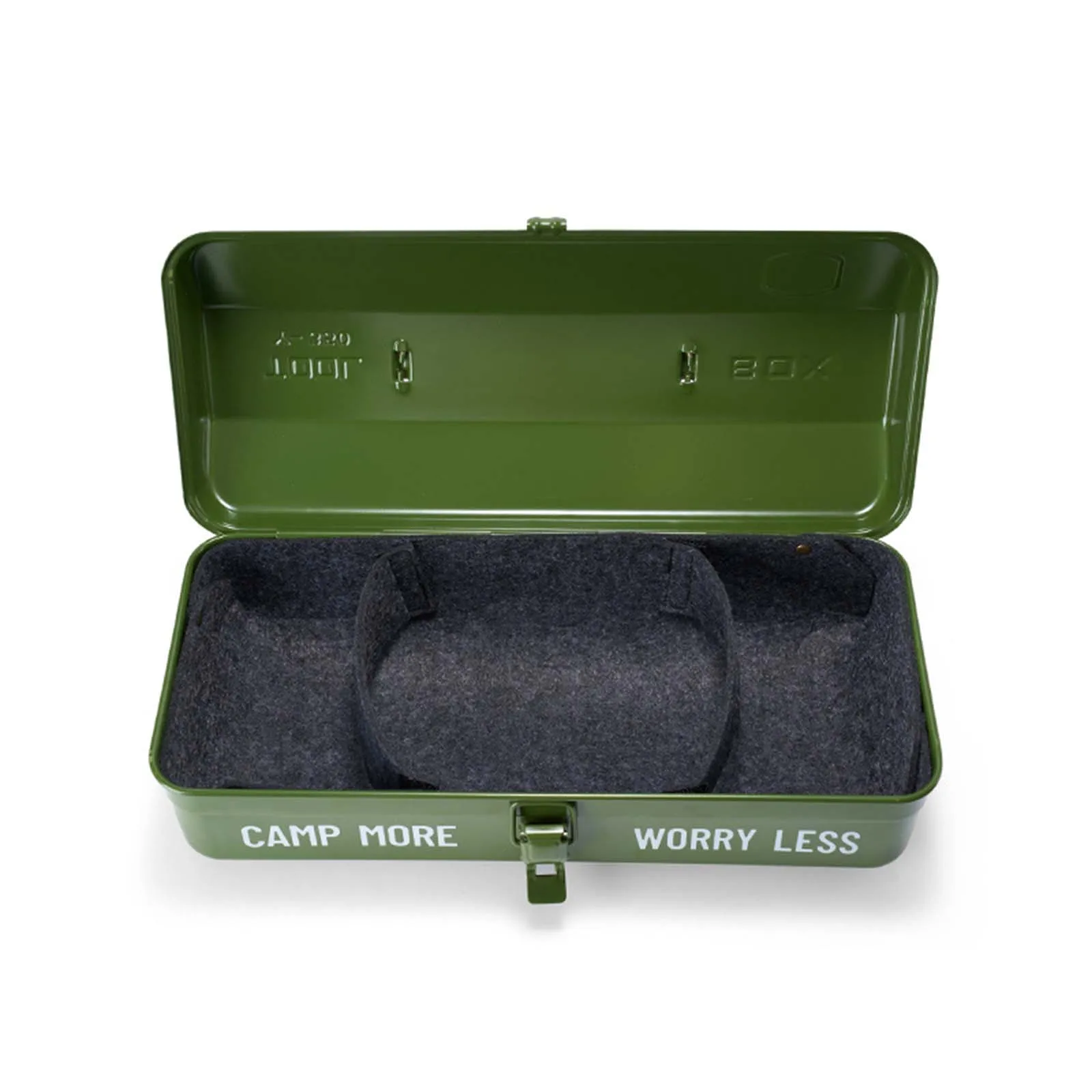 Outdoor Toolbox Miscellaneous Storage Box Camping Portable Handheld Metal Storage Box Hardware Container Empty Tool