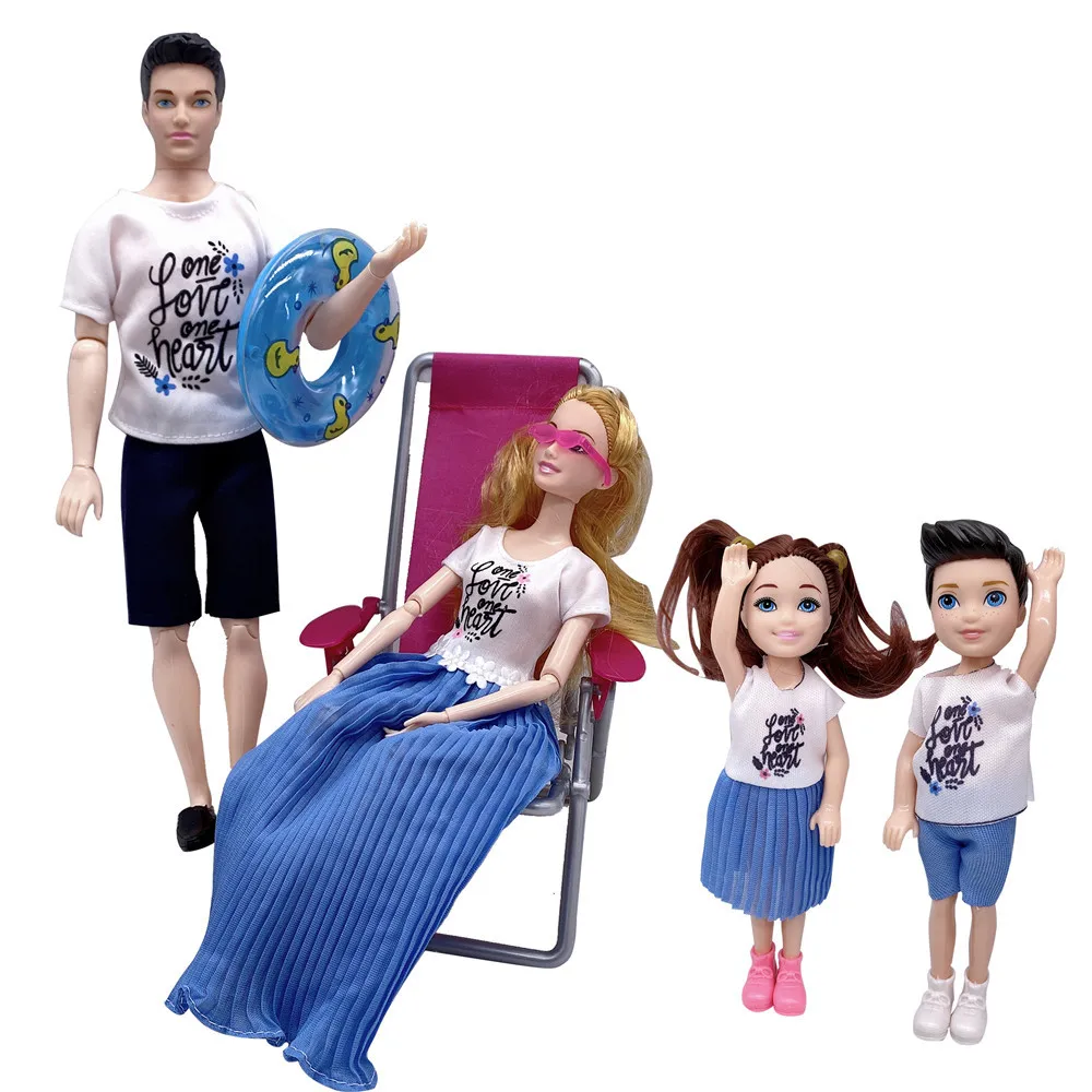 Barbie Game Doll Casa Itens, Bonecas De Família, Bonecas Dos Pais, Grávida  Mãe Acessórios, Cadeira De Praia, Swim Ring Playset, 11.5 Polegadas -  AliExpress