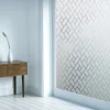 Privacy Windows Film Rhombic Blurry Pattern Frosted Window Sticker for Bathroom Living Room 100x45cm window film window privacy film window tint sticker