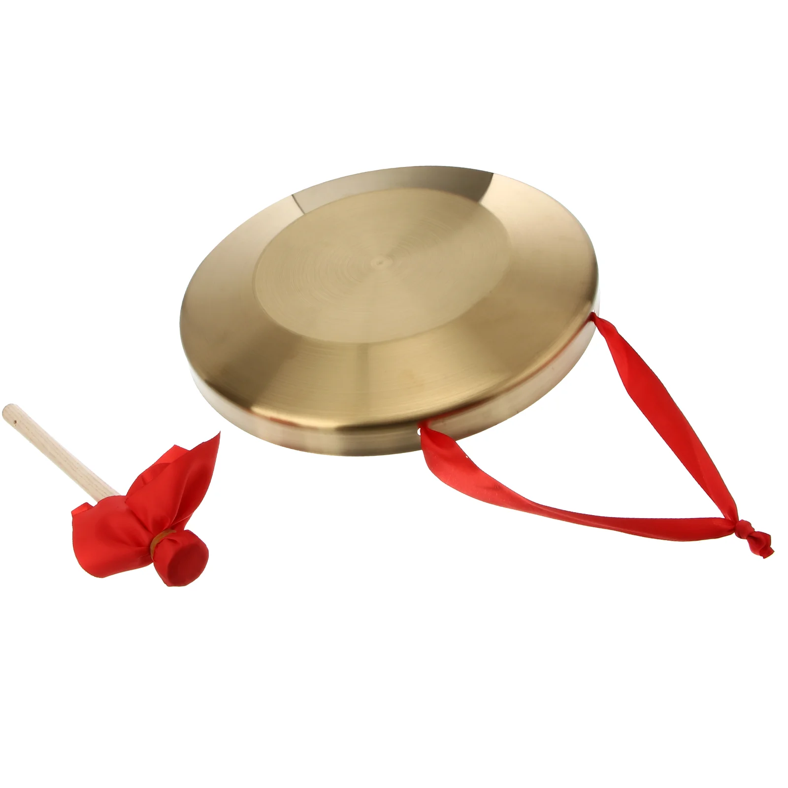 

Vaguelly Kids Outdoor Cymbal Set Brass Instruments Copper Hand Gong Round Playing Hammer Desktop Chime