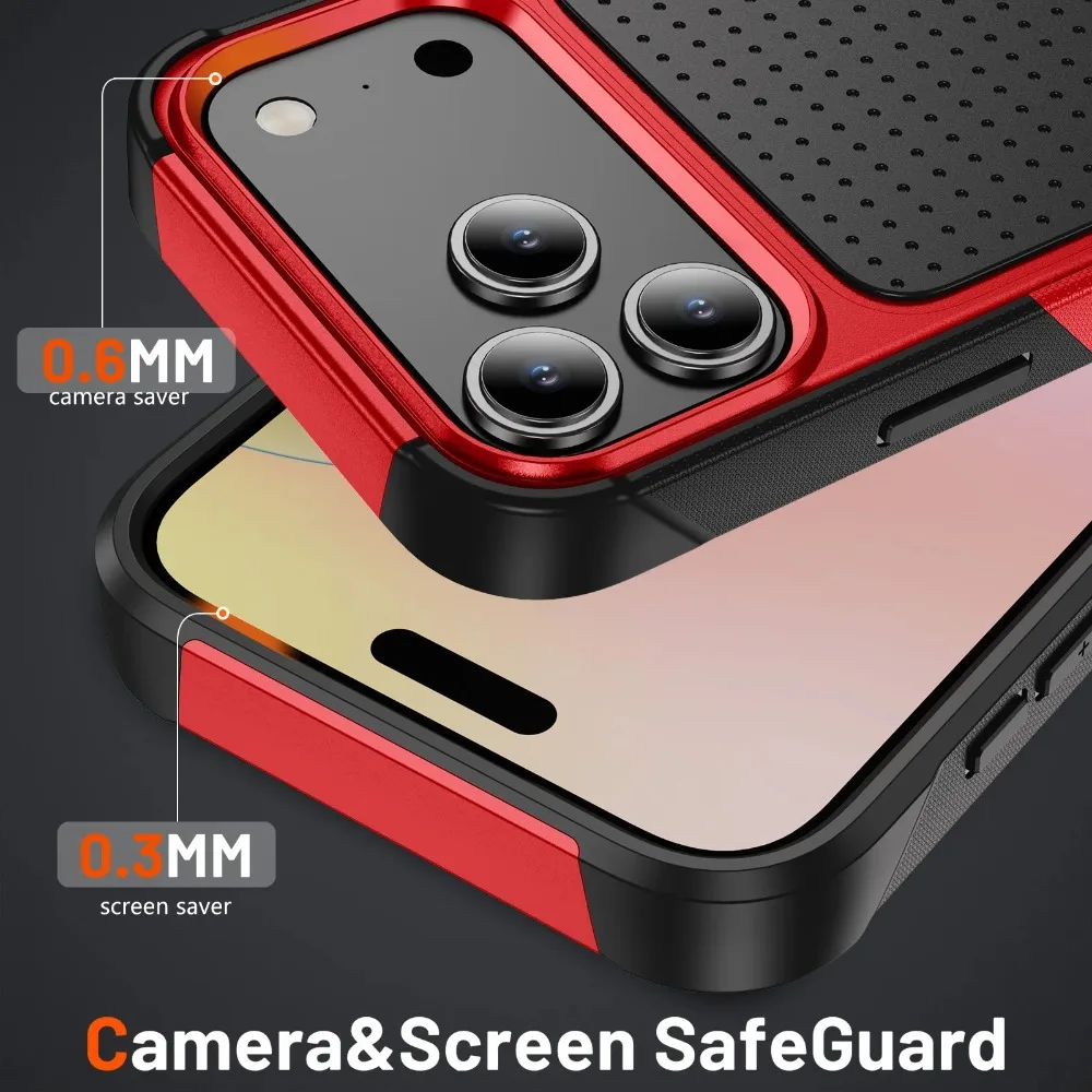 Enhanced Hybrid Armor Phone Case - Military Grade Protection with TPU+PC Anti-Drop Cover, Includes Packet Box