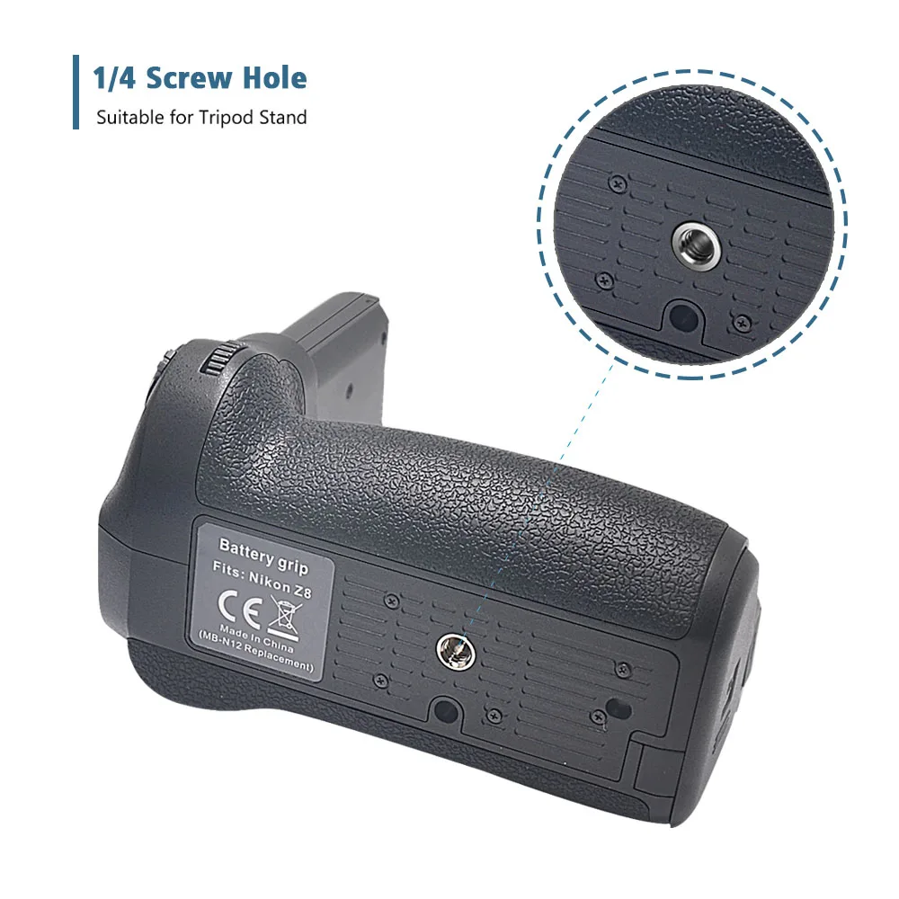 Mcoplus BG-Z8 Vertical Battery Grip Built-in 2.4G Remote Control for Nikon Z8 Mirrorless Camera as MB-N12 MBN12