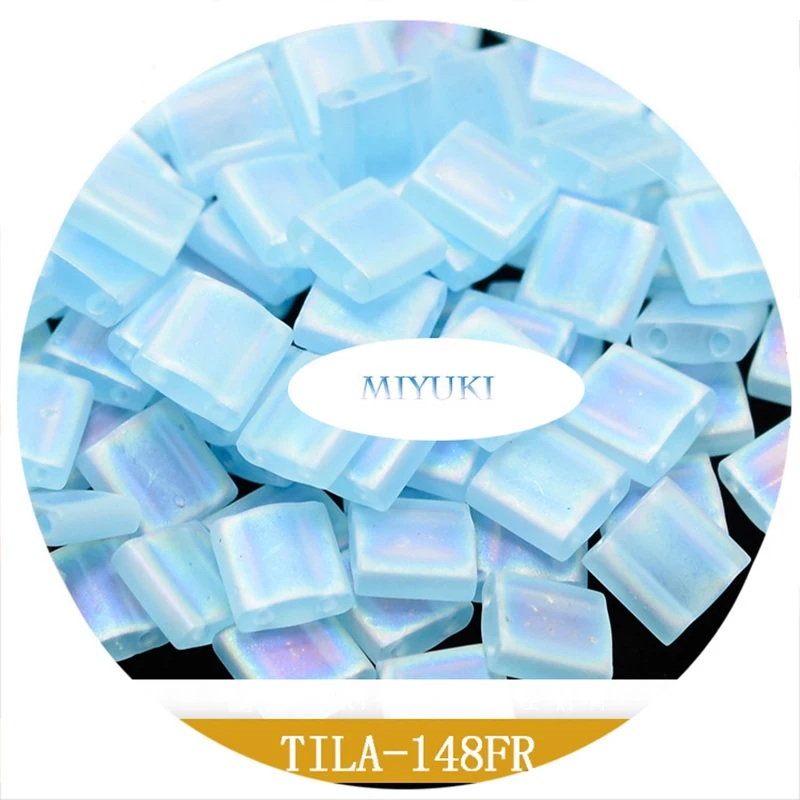 Ornament Miyuki Imported From Japan Tila Beads 5*5*1.9mm 10G Different Color Matte Magic Series