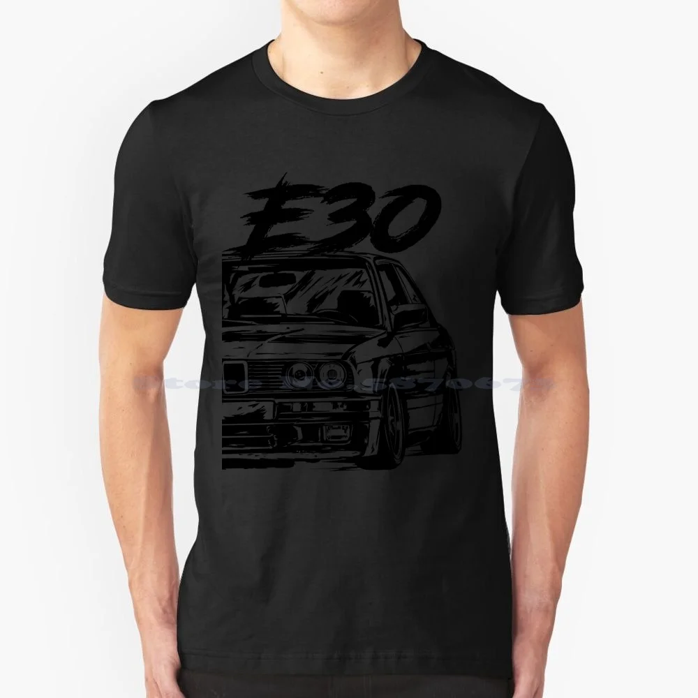 E30 "Dirty Style" T-Shirt 100% Cotone Tee E30 Appassionato E30 Lover E30 Tuning Motore Bavarese Funziona Bimmer E30 Bimmer