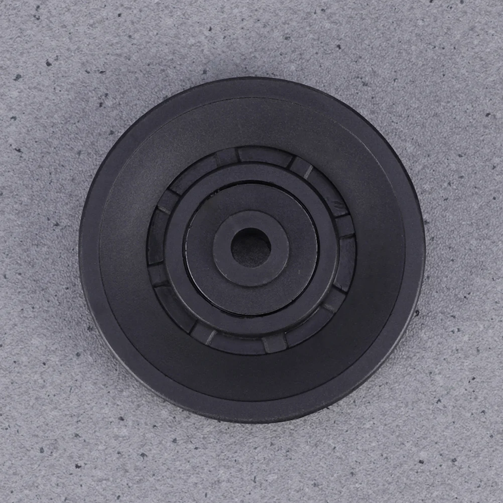 Universal Bearing Pulley Wheel Abration Pulley Bearing 90mm Wearproof Gym Parts Replacement for Fitness Accessories 4pcs Black 6