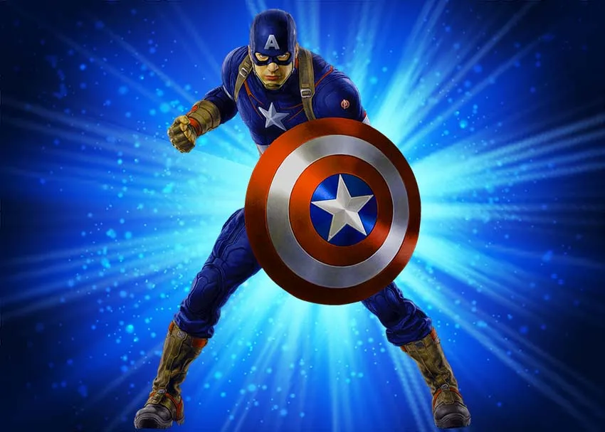 Latar Belakang Kapten Amerika untuk Pesta Ulang Tahun Bayi Mandi