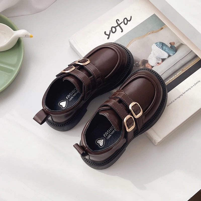 Leather Girls Mary Jane Flats Shoes for Autumn