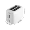 Automatic 2 Slices Toaster Removable Crumb Tray Electric Bread Baking Machine Pop Up 650W Household Kitchen Supplies 6