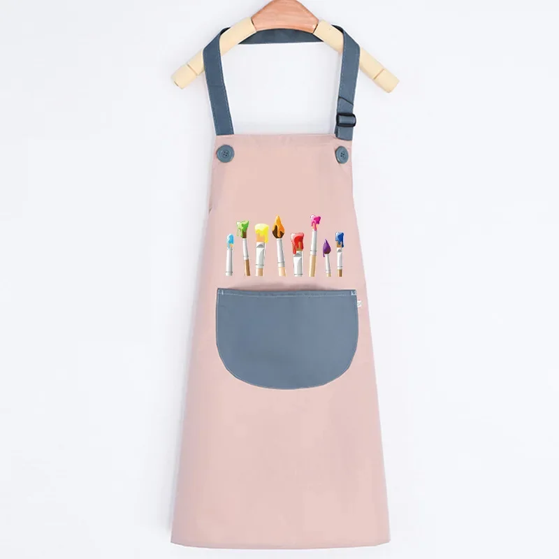 Children's Waterproof Apron Toddler Art Class Clothing Nursery School Advertising Customizable Kid's Painting Coverall