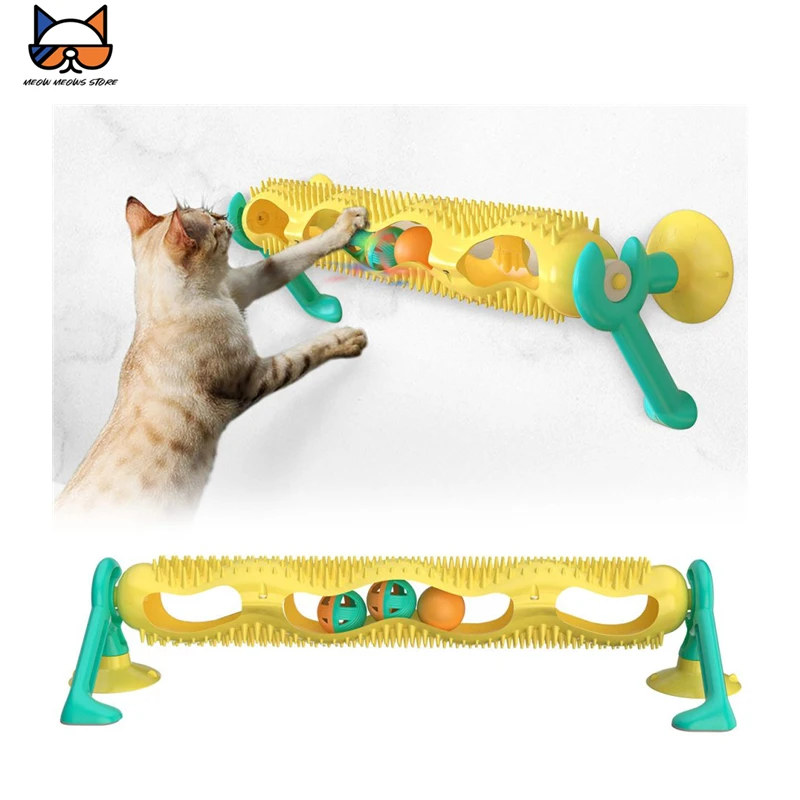 Cat Puzzle Feeder Toy Slow Food Dispenser com bolas engraçadas Gatos tratam  jogos interativos nível 1-2 Caixa de tesouro de estimulação mental -  AliExpress