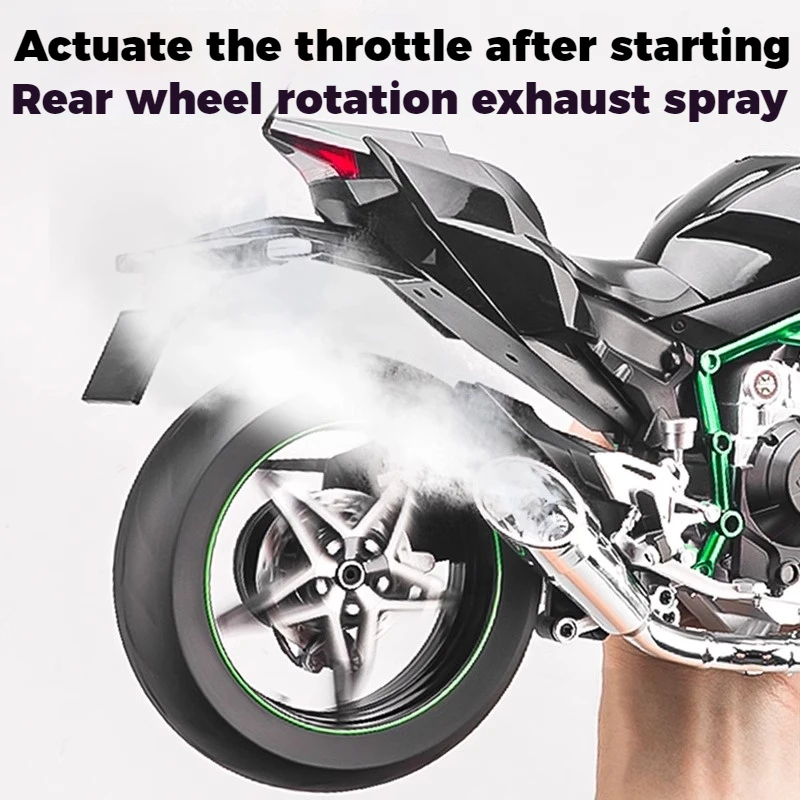 Spray 1:6 Kawasaki H2R H2 Racing Motorcycle Alloy Diecast Model