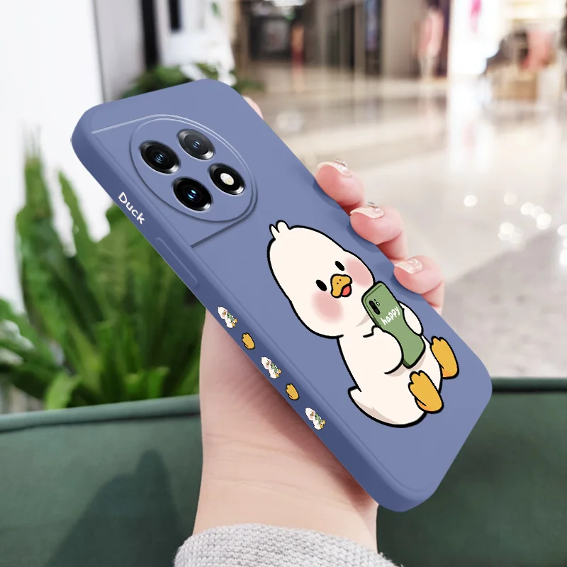 Adorable Duck Liquid Silicone Phone Case