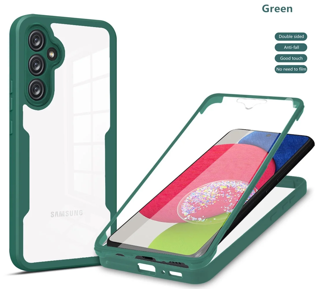 Dual-Layer Clear Phone Case with Screen Protector Cover
