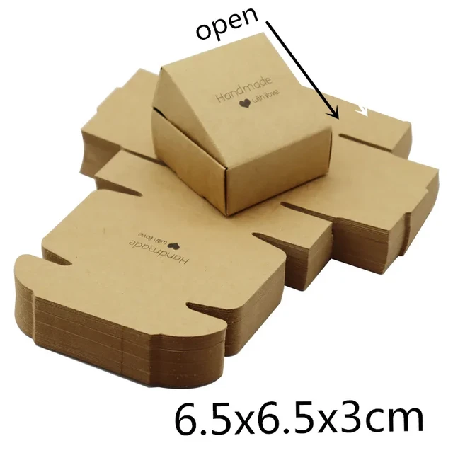 50/100pc Cardboard Mini Box Diy Kraft Paper Box Soap Box Jewelry Packing  Gift Box - Gift Boxes & Bags - AliExpress