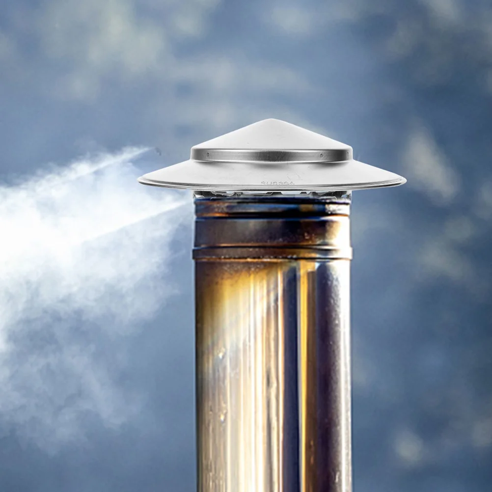 

Chimney Protective Cap Stainless Steel Breathable Cap Chimney Cover Vent Rain-proof Cap Outdoor Supply