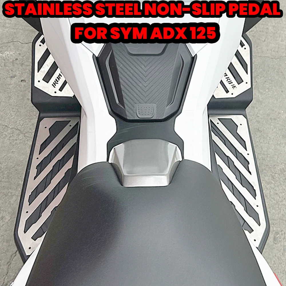 

For SYM ADX 125 adx125 2023 2024 CNC Mattings Motorcycle Footrest Footboard Step Floorboards Pegs Plate Holder