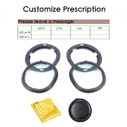 Magnetic Myopia Anti-Blue Anti-Glare VR Eyeglass Frame and Lenses (Customized)