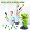 Movable Dinosaur Shooting Toys for Kids,Electronic Target Shooting Games with 2 Pump Gun,48 Balls Party Favor Toys with Score Re 4