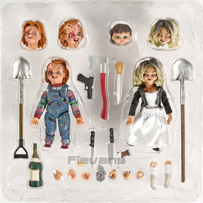 Bride of Chucky フィギュアセット NECA Bride of Chucky Clothed Action Figure 2-Pack Chucky