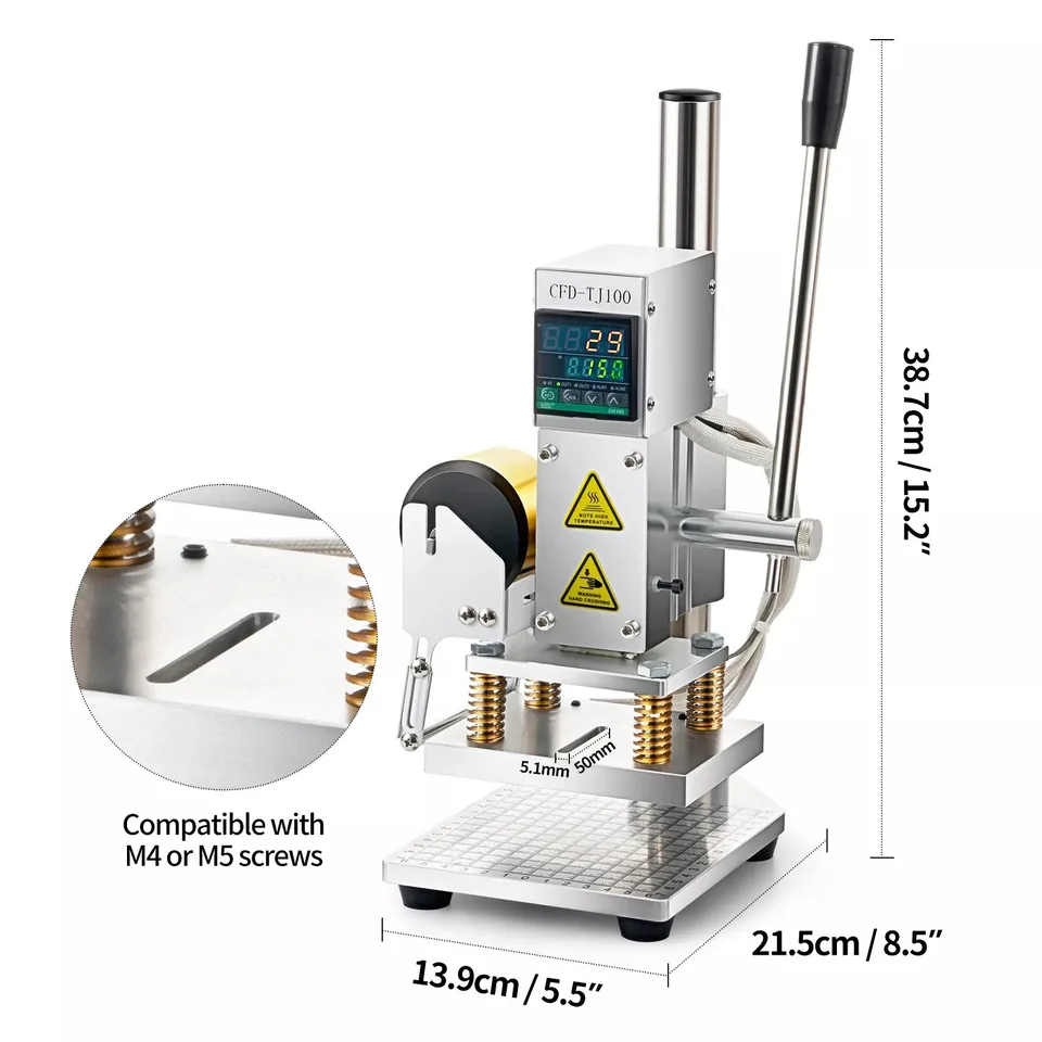Compact Hot Foil Stamping Machine for Embossing