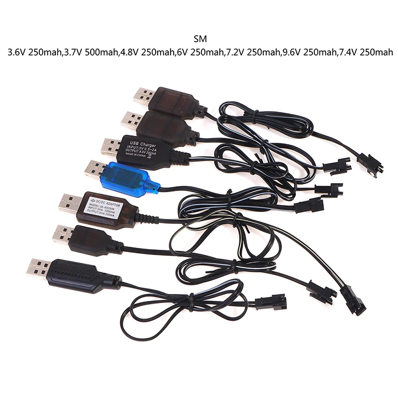 3,6–9,6 V 250 mA NiMh/NiCd-Batterie USB-Ladekabel SM 2P Vorwärtsstecker Fernbedienung Auto USB-Ladegerät Elektrisches Spielzeug ~ – Detail 4