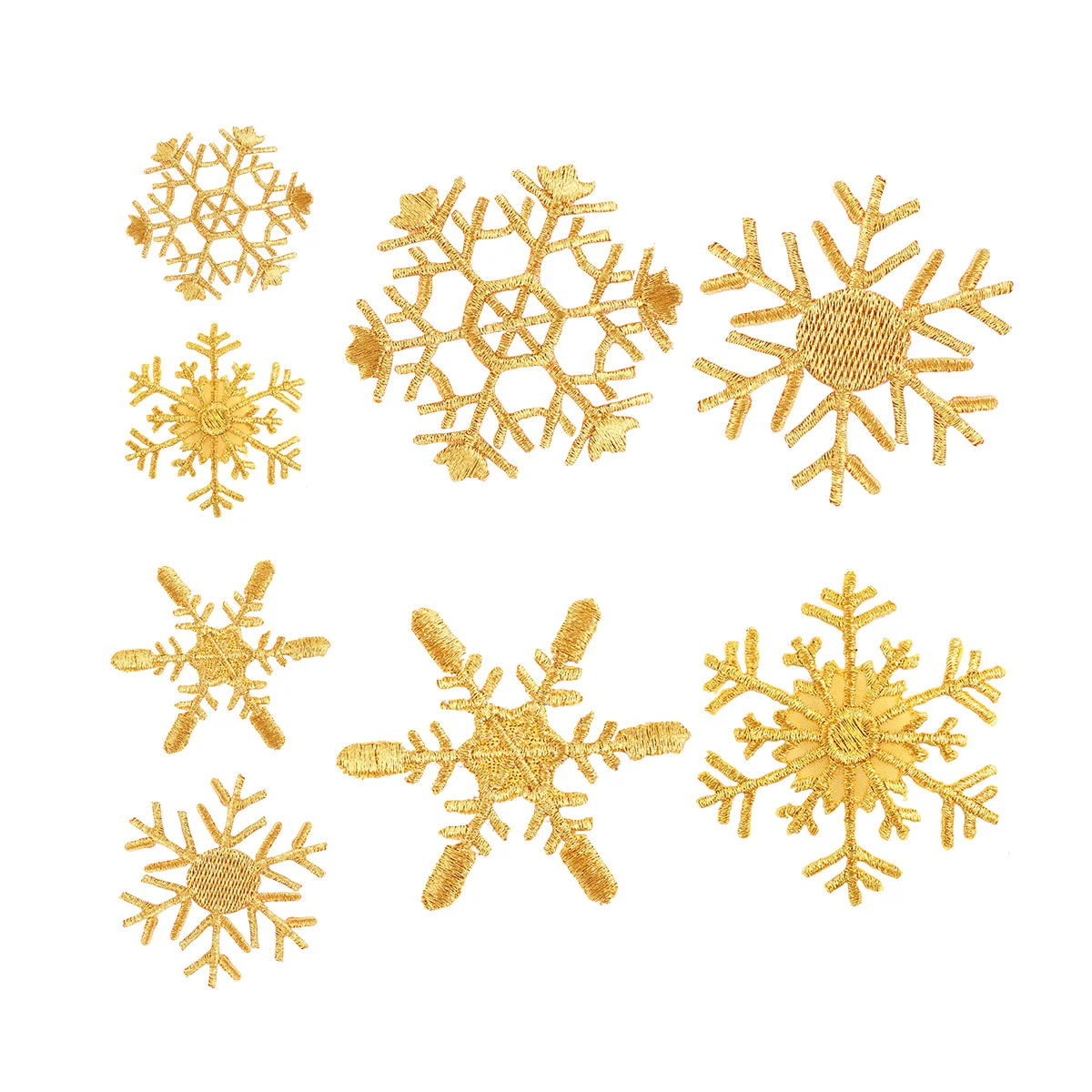 

Snowflake Embroidered Patch Clothing Repair Stickers Patching Christmas Embroidery DIY Jesus Decor