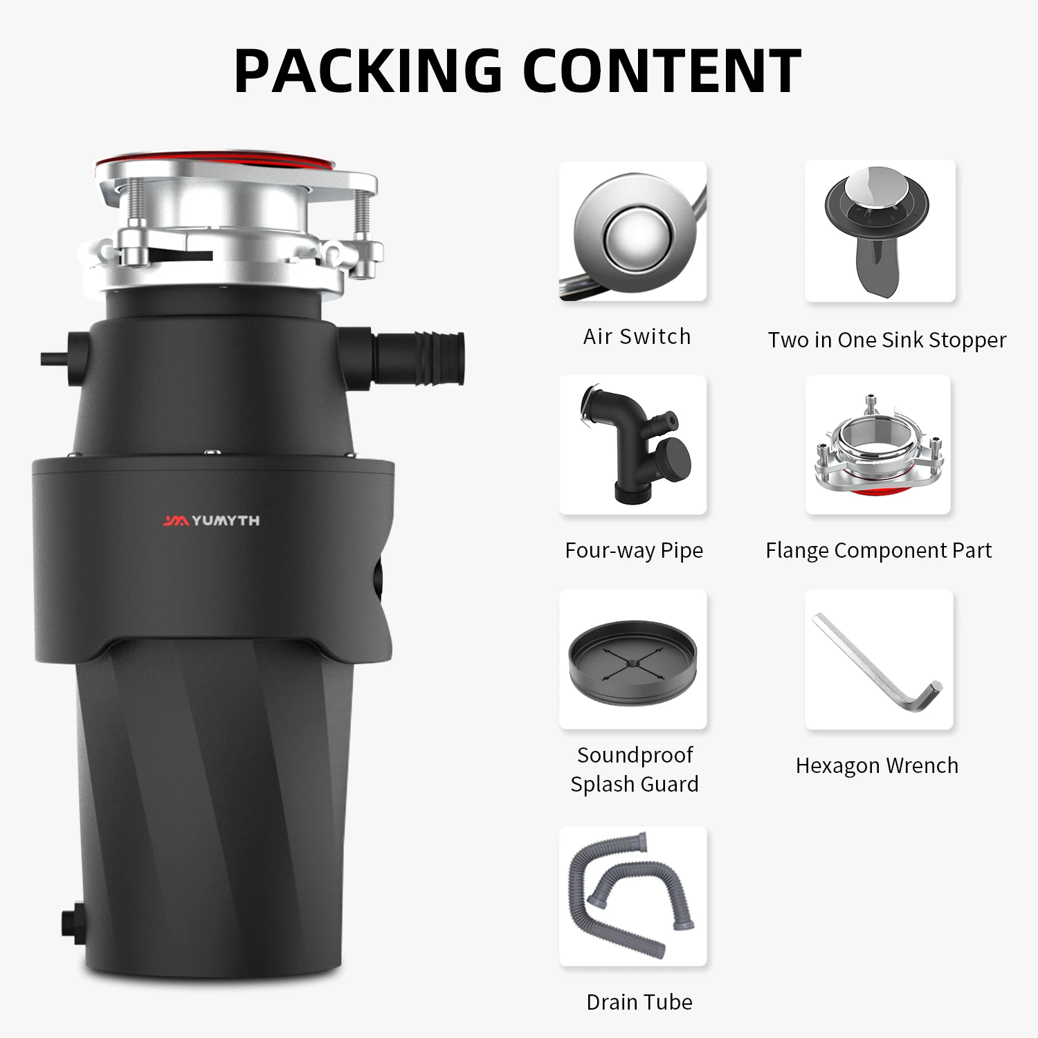 Cheap hot sale DC kitchen food garbage disposal strong power household Food Waste Disposer 6