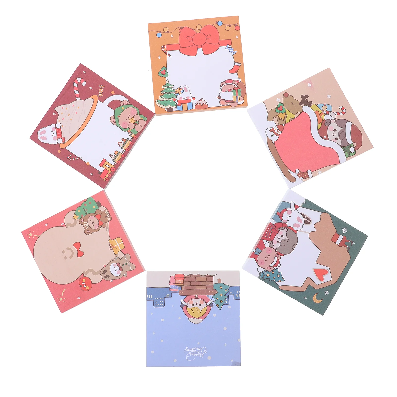 

12 Pcs Memorandum Christmas Sticky Notes Student Page Markers Paper Self Adhesive