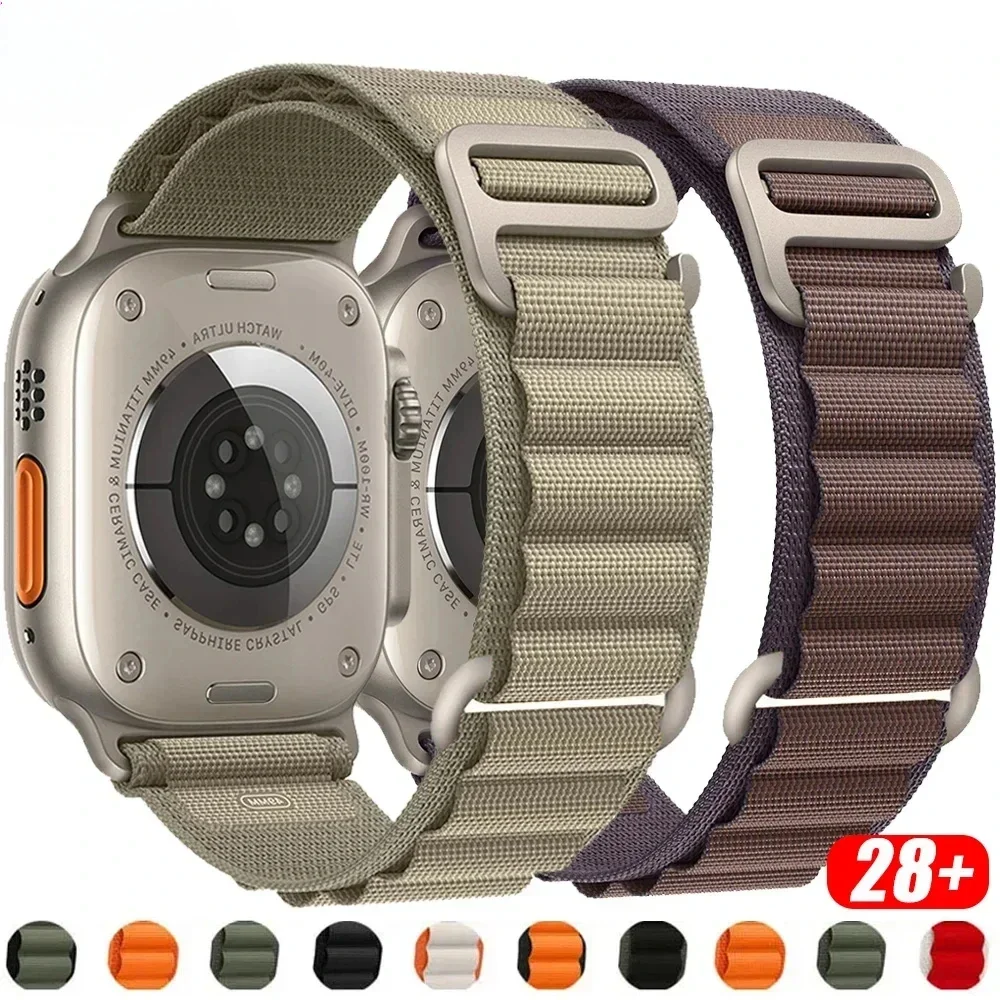 Nylon Watch Strap Alpine For Apple Watch 38mm-49mm Iwatch Ultra 2 Series 9 3-8 SE