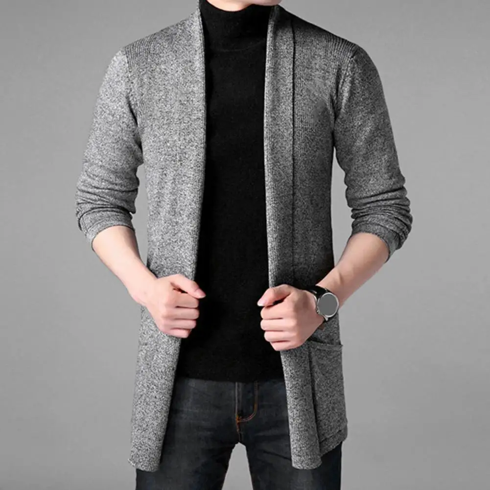 

Practical Exquisite Knitting Men Cardigan Sweater Thick Men Sweater Slim Fit Men Sweater Coat for Daily Wear
