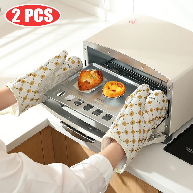 

Household Anti-scalding Oven Gloves Oven Mitts Insulated Pot Holder Kitchen Accecssories Silicon Dish Bowl Microwave Baking Tool