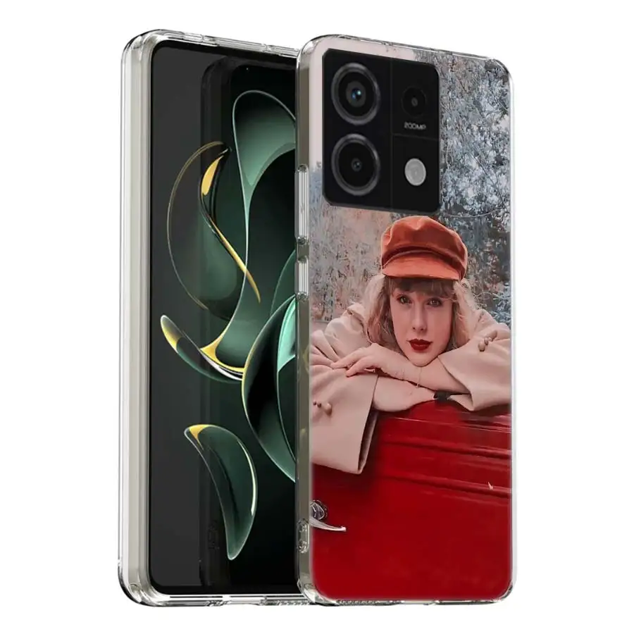 thumbnail image 1 of Funda transparente T-Taylors S-Swifts para Redmi Note 13 12 Pro+ Plus 5G 12S 12 12C 10 10A 10C 9 9A 9C 9T 8 8A K70 K60 K20 Coque Ca, 1 of 5