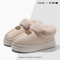 Fleece Lined Winter Slippers For Men Women With Ankle Cover Thick Sole Lightweight Eva Indoor Outdoor Warm Home Shoes Multiple C - Image 3