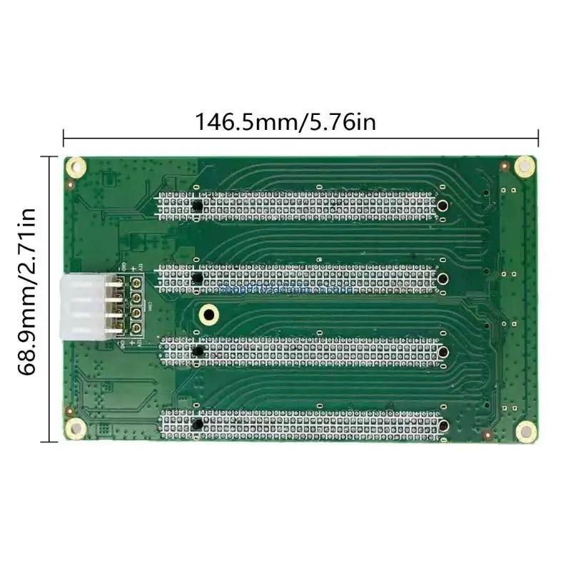4포트 SFF-8654 8i-PCIe x16 슬롯 확장 카드 4포트 라이저 카드 컴퓨터 PCIe 슬롯 변환 카드