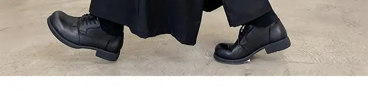2023 Men Black Irregular Pants Japanese Style Men Fashion Instagram Mixed Wind Kendo Samurai Culottes Party Dress Trousers