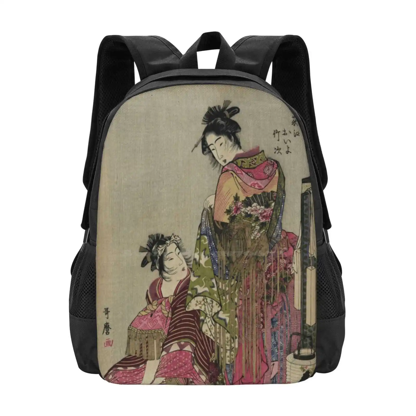 

Omando Ogie Oiyo Takeji - Utamaro Kitagawa - 1785 дизайнерские дорожные школьные сумки для ноутбука с рисунком японская Классическая историческая вырезка дерева