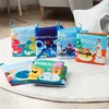 Soft Baby Crinkle Book Set, Bath Books,Nontoxic Fabric Soft Cloth Books For Babies,Early Education Toys 4