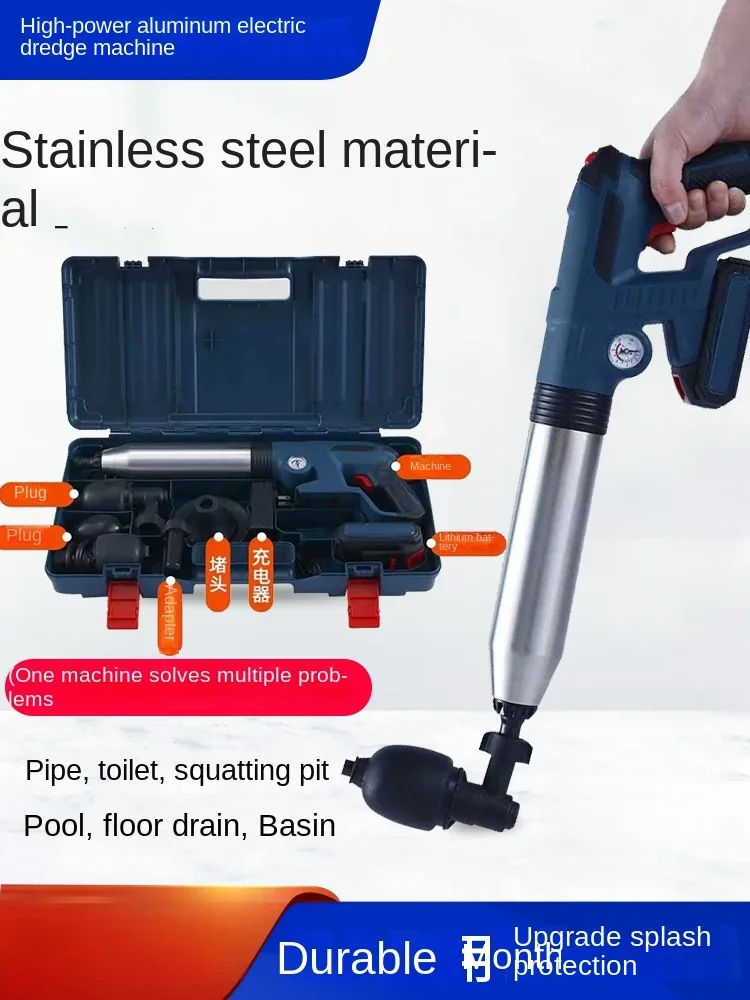 

Professional sewage pipe one shot toilet universal electric unblocking machine divine tool for pipeline toilet blockage