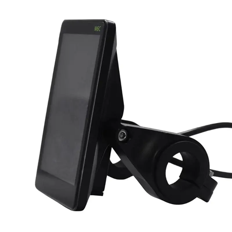AC54-M6C 전기 자전거 LCD 디스플레이 미터 + 36V 350W 사인파 컨트롤러 E 스쿠터 LCD 패널 컬러 스크린(USB 포함) 전자 자전거용