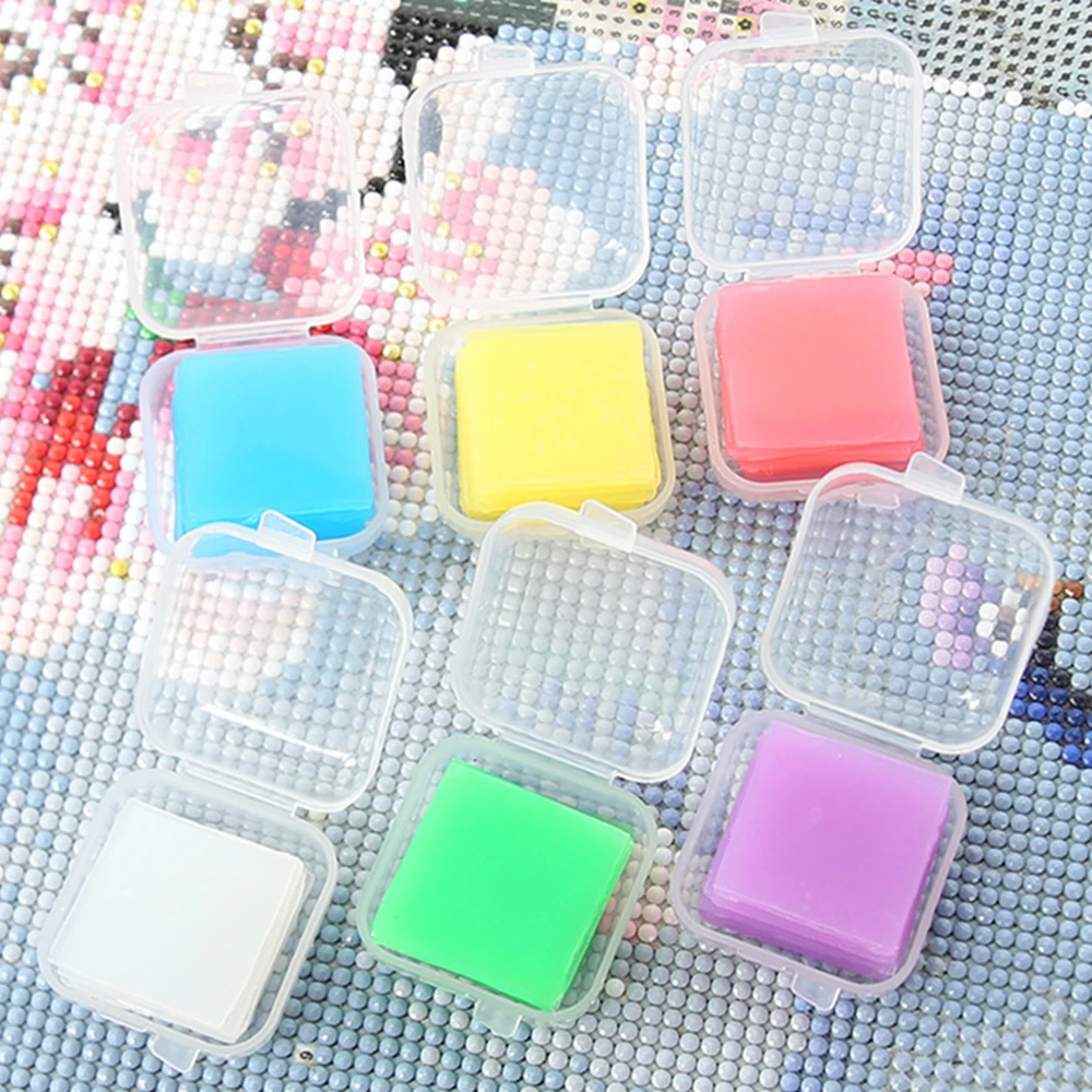 

2,5 см аксессуары для алмазной живописи, красочная Алмазная вышивка, искусственный клей для вышивки крестиком, «сделай сам», алмазная живопись, восковая грязь