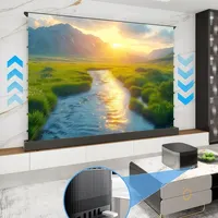 Motorized Fresnel ALR Floor Rising Projector Screen for Standard/Long Throw Projector, 8K Floor Stand Screen for Home Theater - Image 5