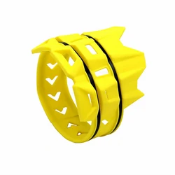 Universal Motorcycle Exhaust Muffler Protector Guard - Durable Exhaust Protection Cover for Motocross and Dirt Bikes (Yellow)