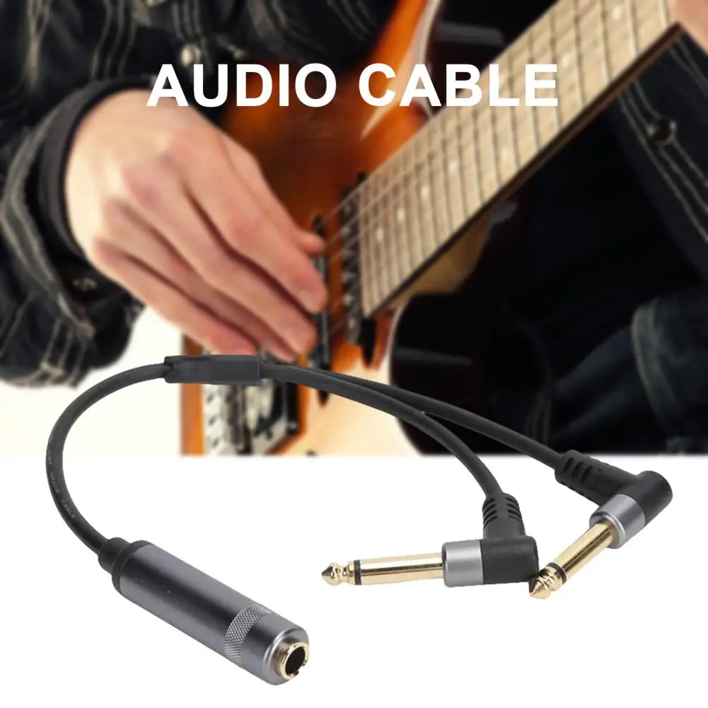 Аудиокабель высокоскоростной устойчивый к царапинам чистый звук быстрая передача 6,35 мм стерео гнездо к двойному адаптеру кабель Аудиокабель высокоскоростной устойчивый к царапинам чистый звук быстрая передача 6,35 мм стерео гнездо к двойному адаптеру кабель